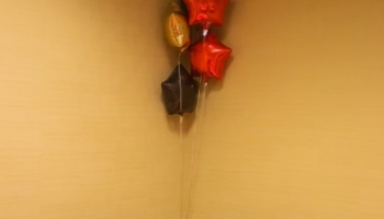 J Table and Balloons